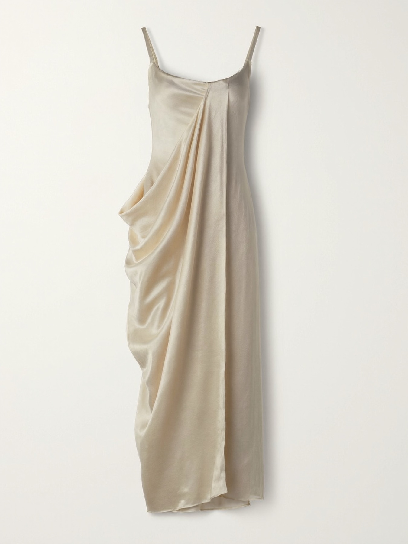 Silk column dress